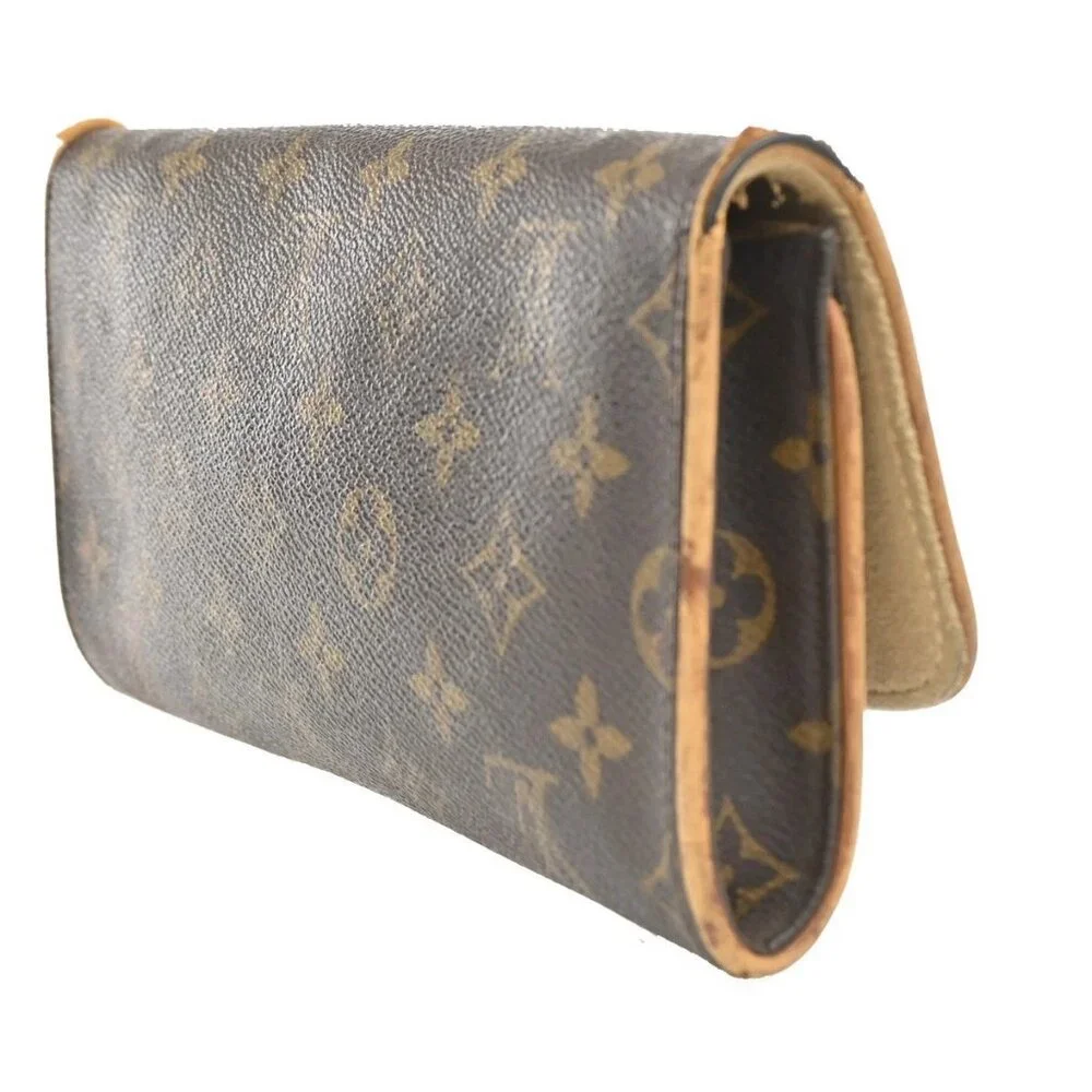 LOUIS VUITTON Pochette Twin GM 2Way Shoulder Bag Monogram Brown M51852 33CA233 - Picture 4 of 14